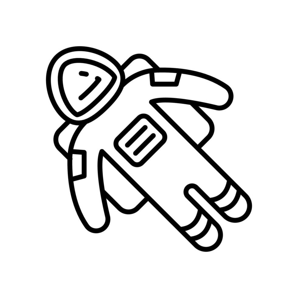 astronauta icono en vector. ilustración vector