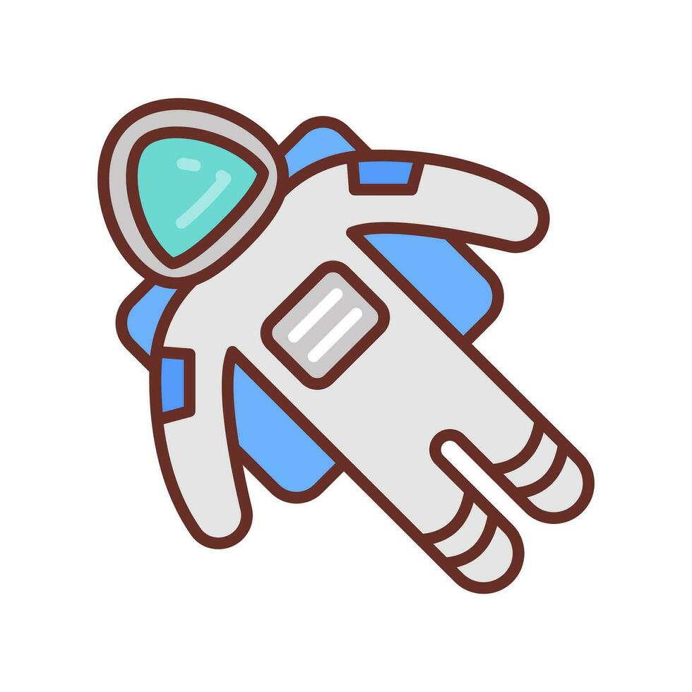 astronauta icono en vector. ilustración vector