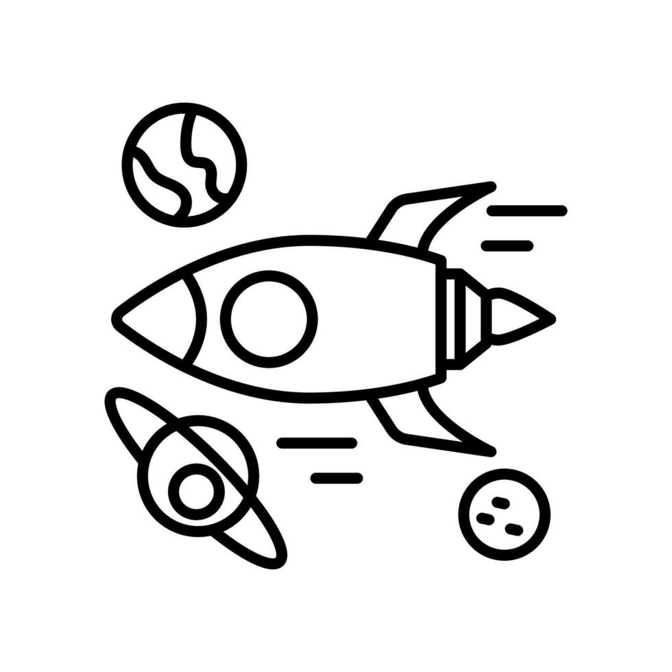 Space Interrupt Travel icon in vector. Illustration vector