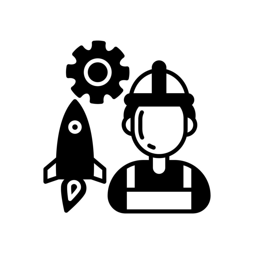 Technician icon in vector. Illustration vector