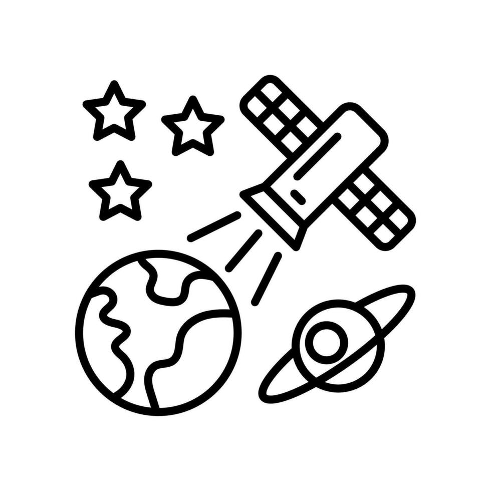 Earth Observation icon in vector. Illustration vector