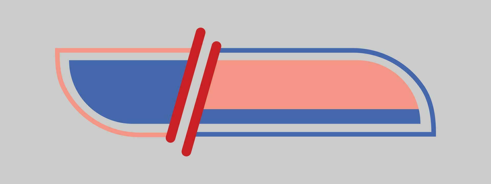 Simple Modern Lower Third In Blue For TV Shows, Streaming And Perfect For News vector