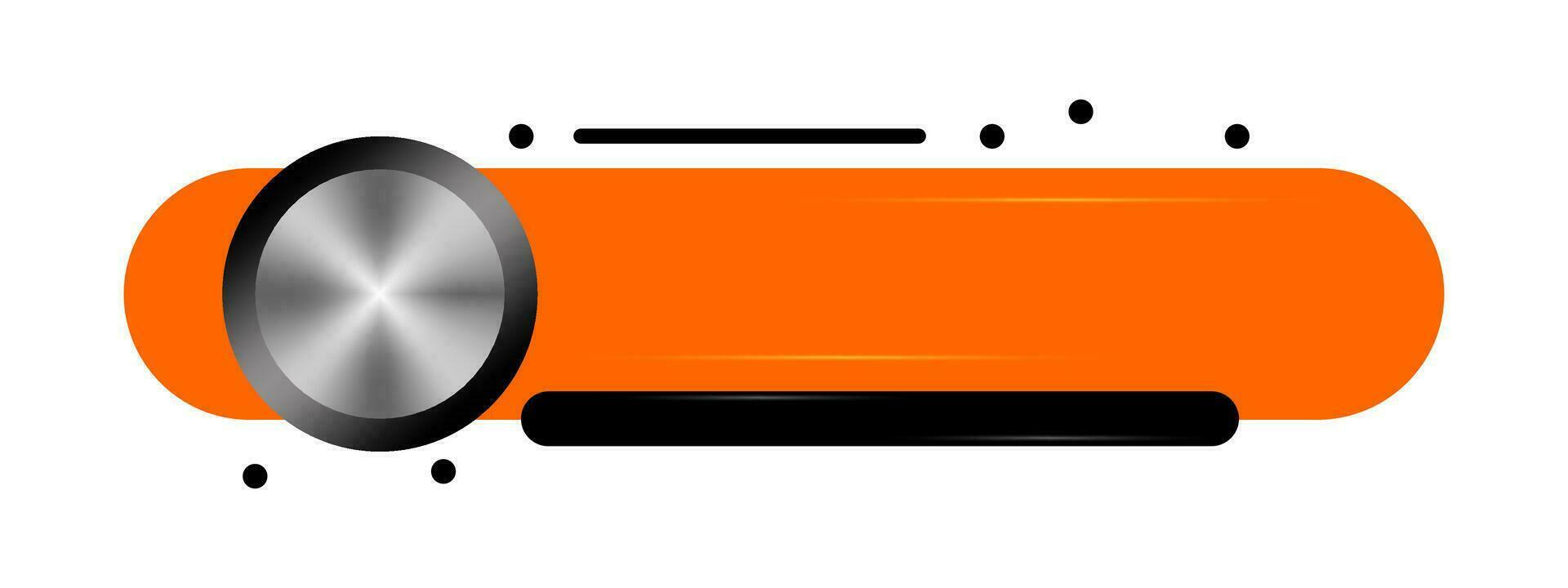 Simple Modern Lower Third In Orange For TV Shows, Streaming And Perfect For News vector