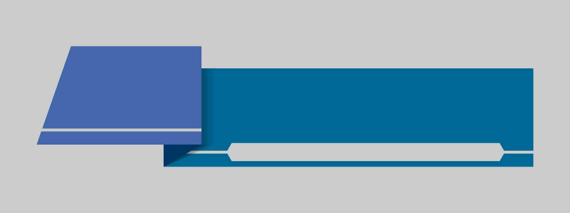 Simple Modern Lower Third In Blue For TV Shows, Streaming And Perfect For News vector