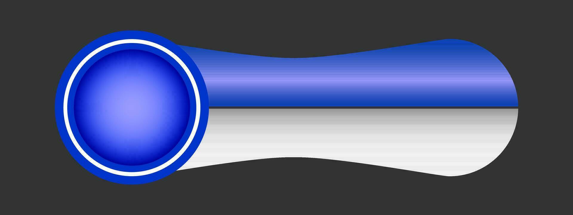Simple Modern Lower Third In Blue For TV Shows, Streaming And Perfect For News vector