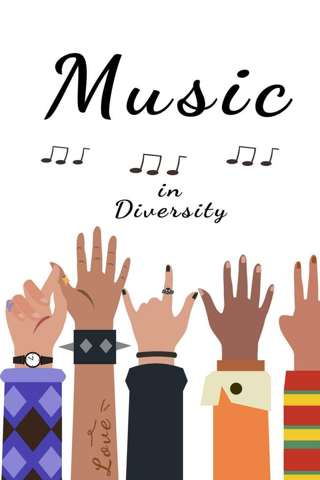 Culture humanity and unity in Diversity vector