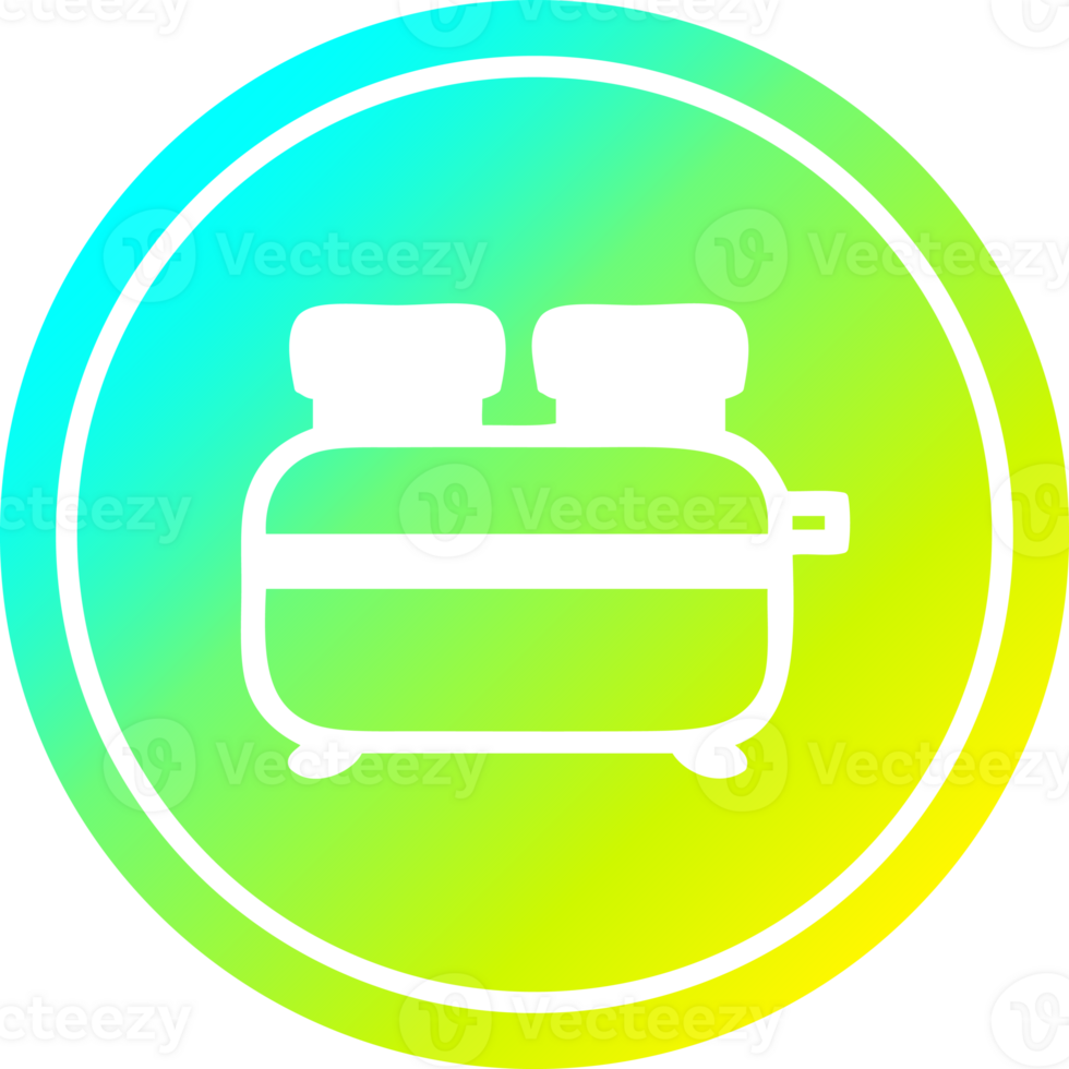 burnt toast circular in cold gradient spectrum png