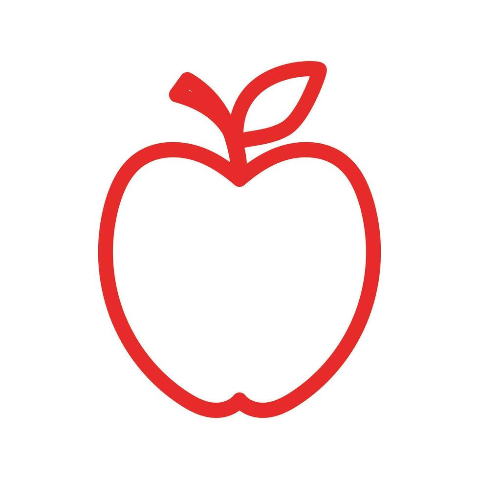 diseño de ilustración de vector de manzana