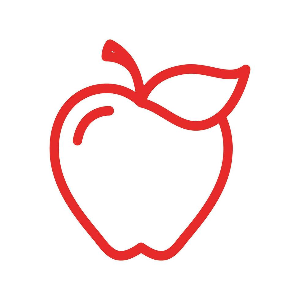 diseño de ilustración de vector de manzana