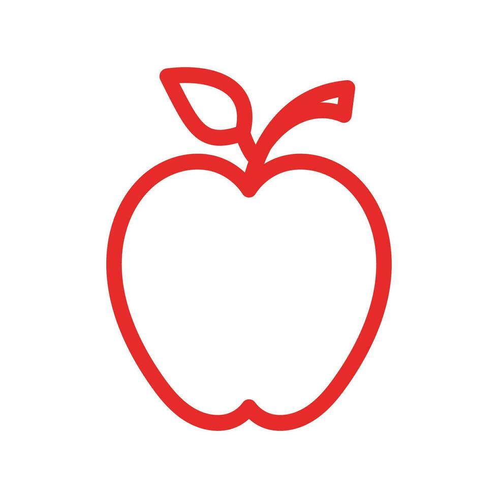 diseño de ilustración de vector de manzana