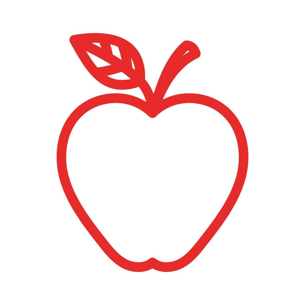 diseño de ilustración de vector de manzana