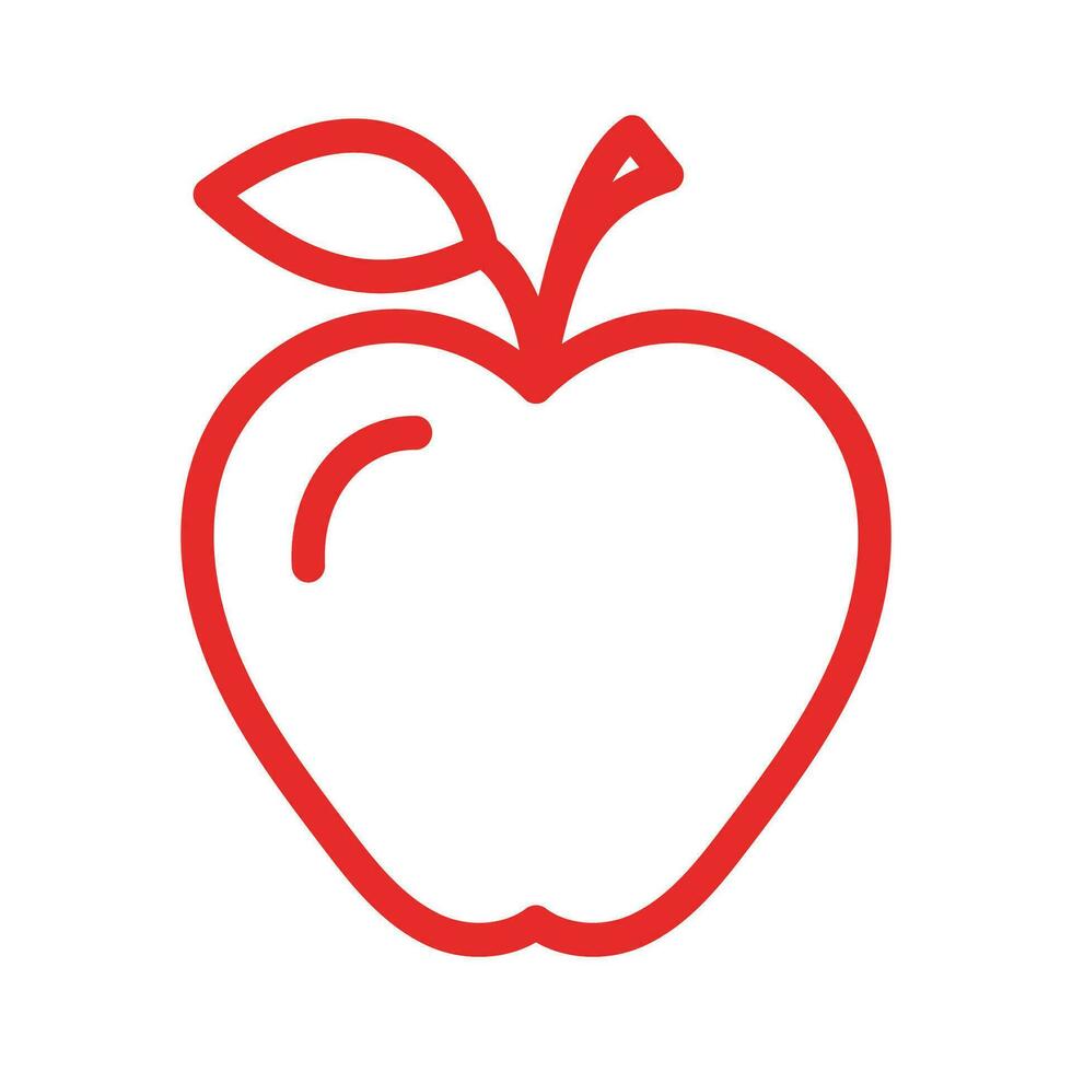 diseño de ilustración de vector de manzana