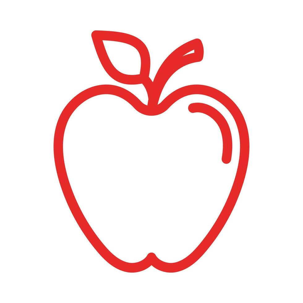 diseño de ilustración de vector de manzana