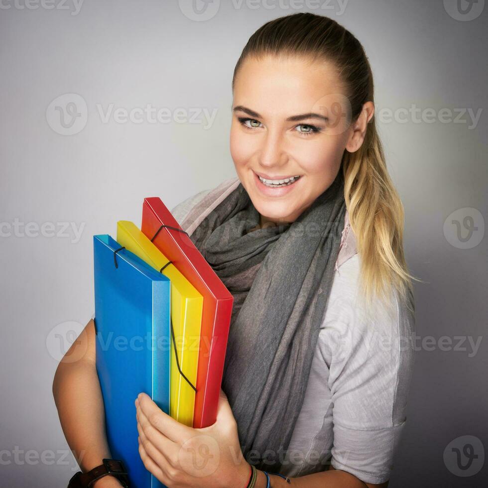 Happy student portrait photo