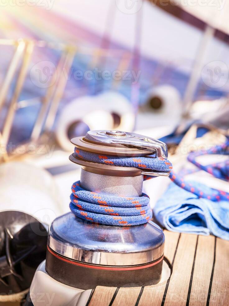 Sailboat winch photo