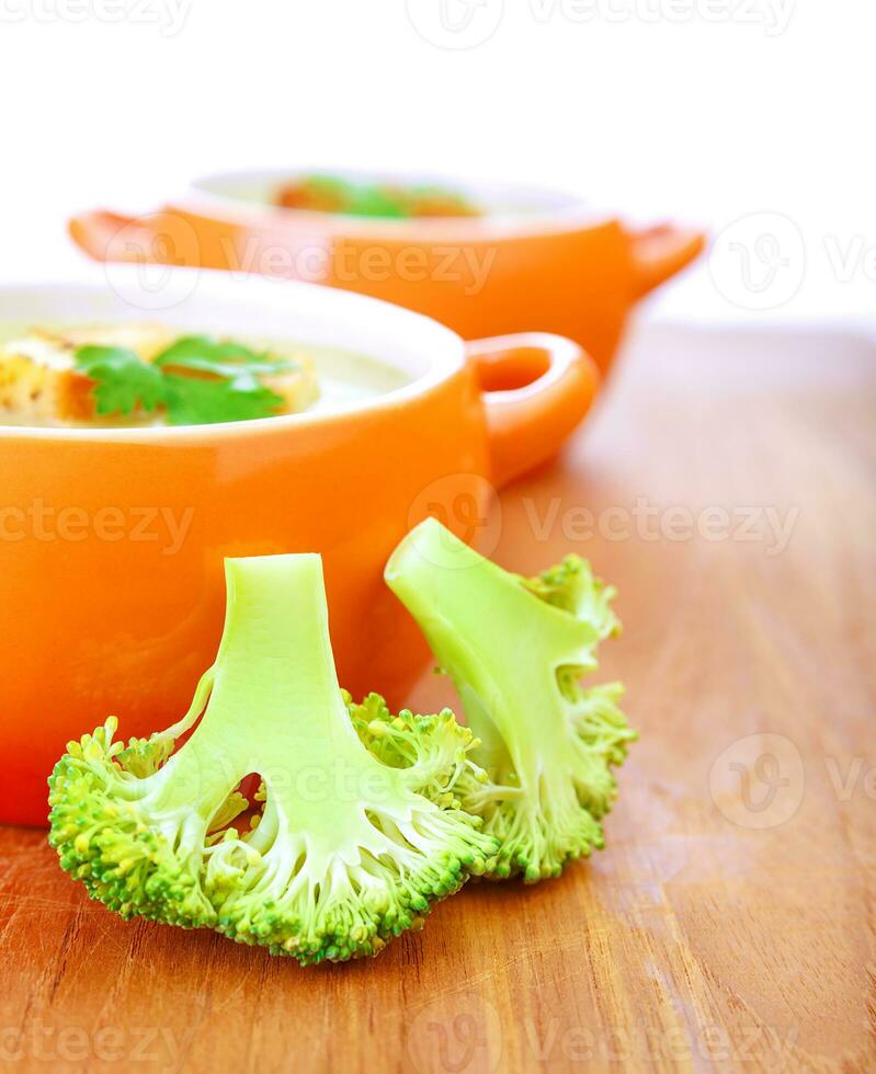 Two bowl with soup photo