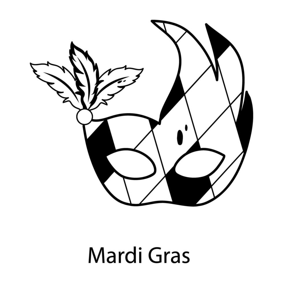 Trendy Mardi Gras vector