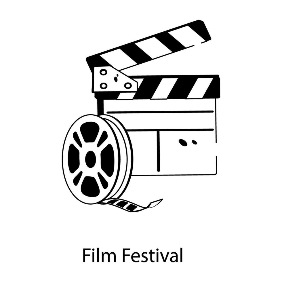 Trendy Film Festival vector