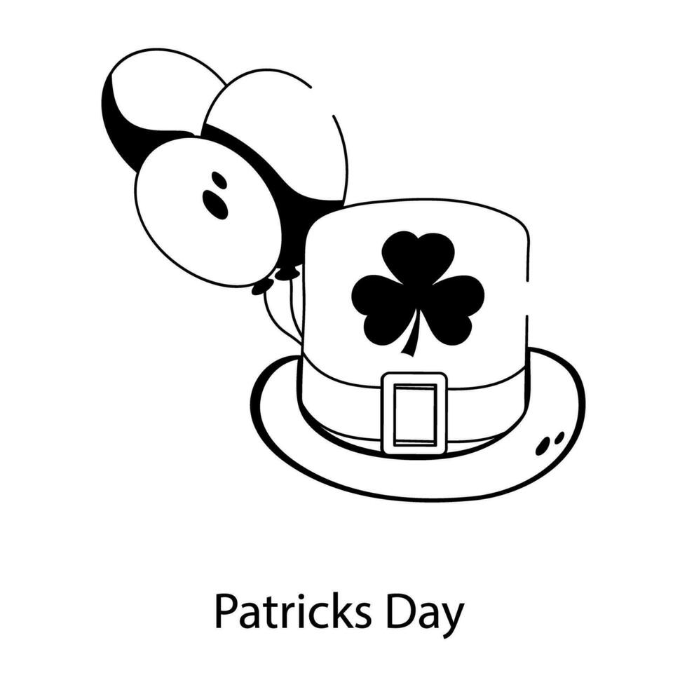 Trendy Patricks Day vector