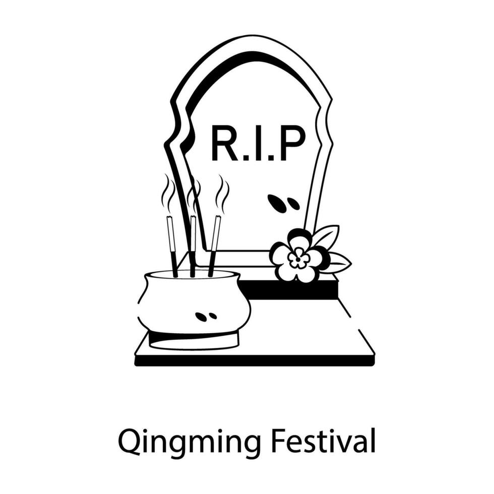 Trendy Qingming Festival vector