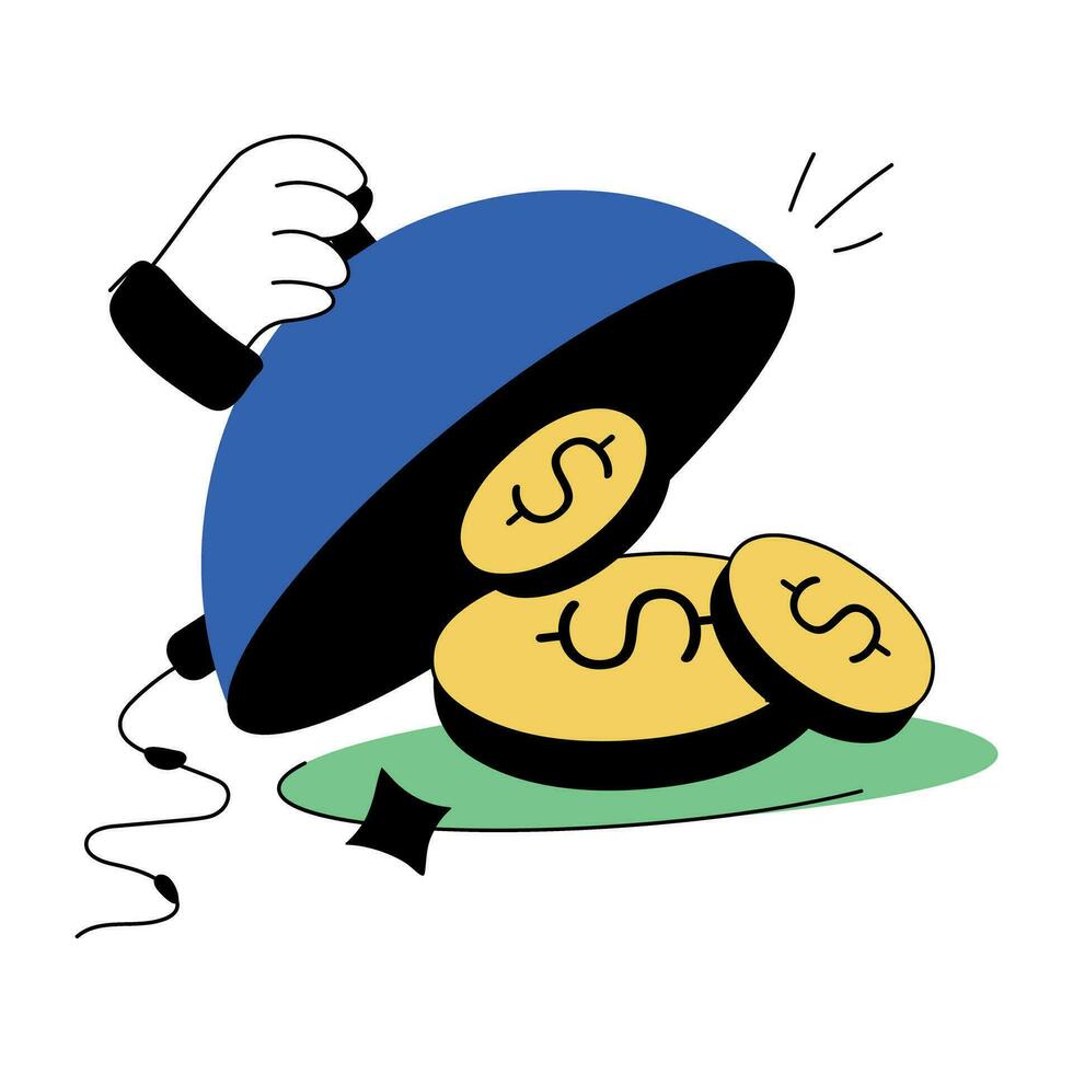 Trendy Financial Service vector