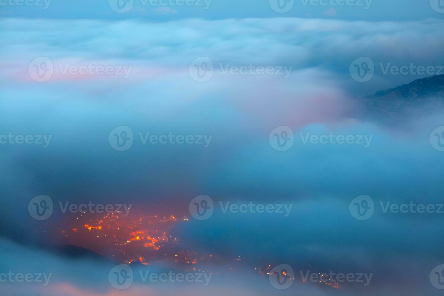 Bird's eye view on Faraya mountain photo