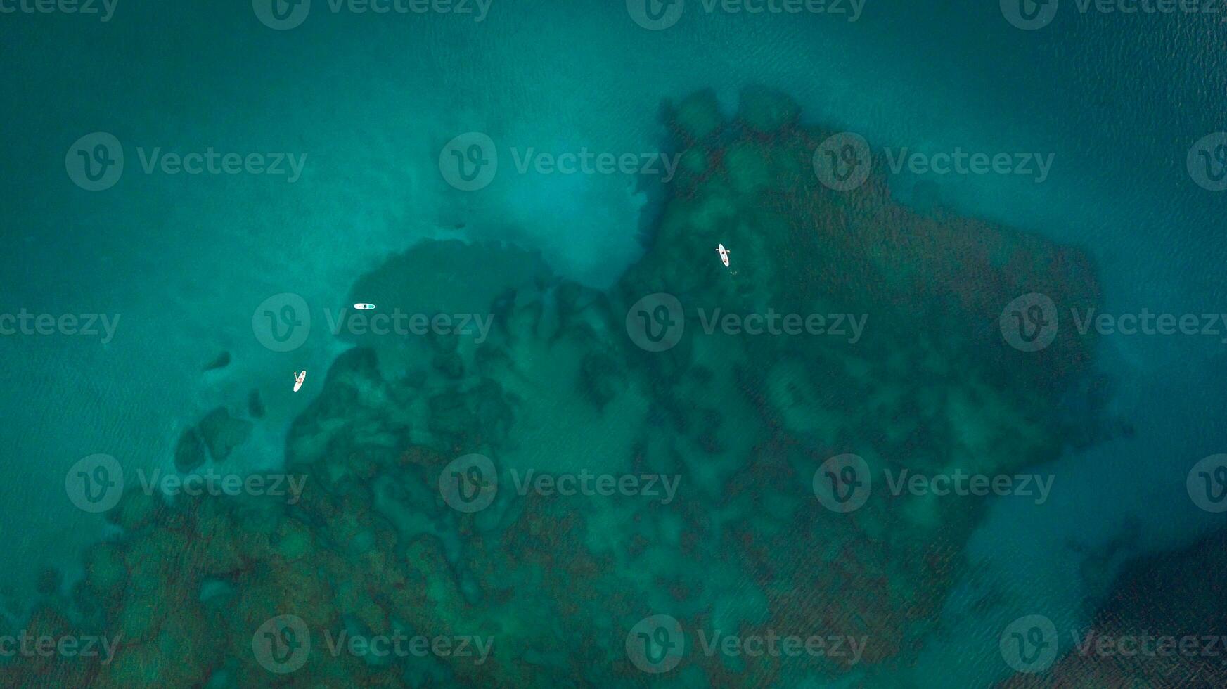 Aerial shot of Mediterranean sea background photo