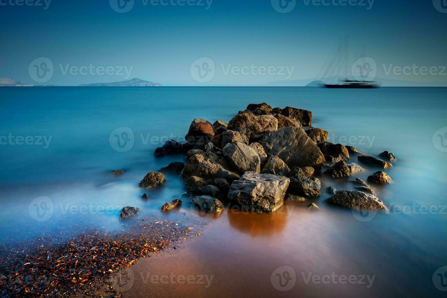 hermosa vista al mar foto