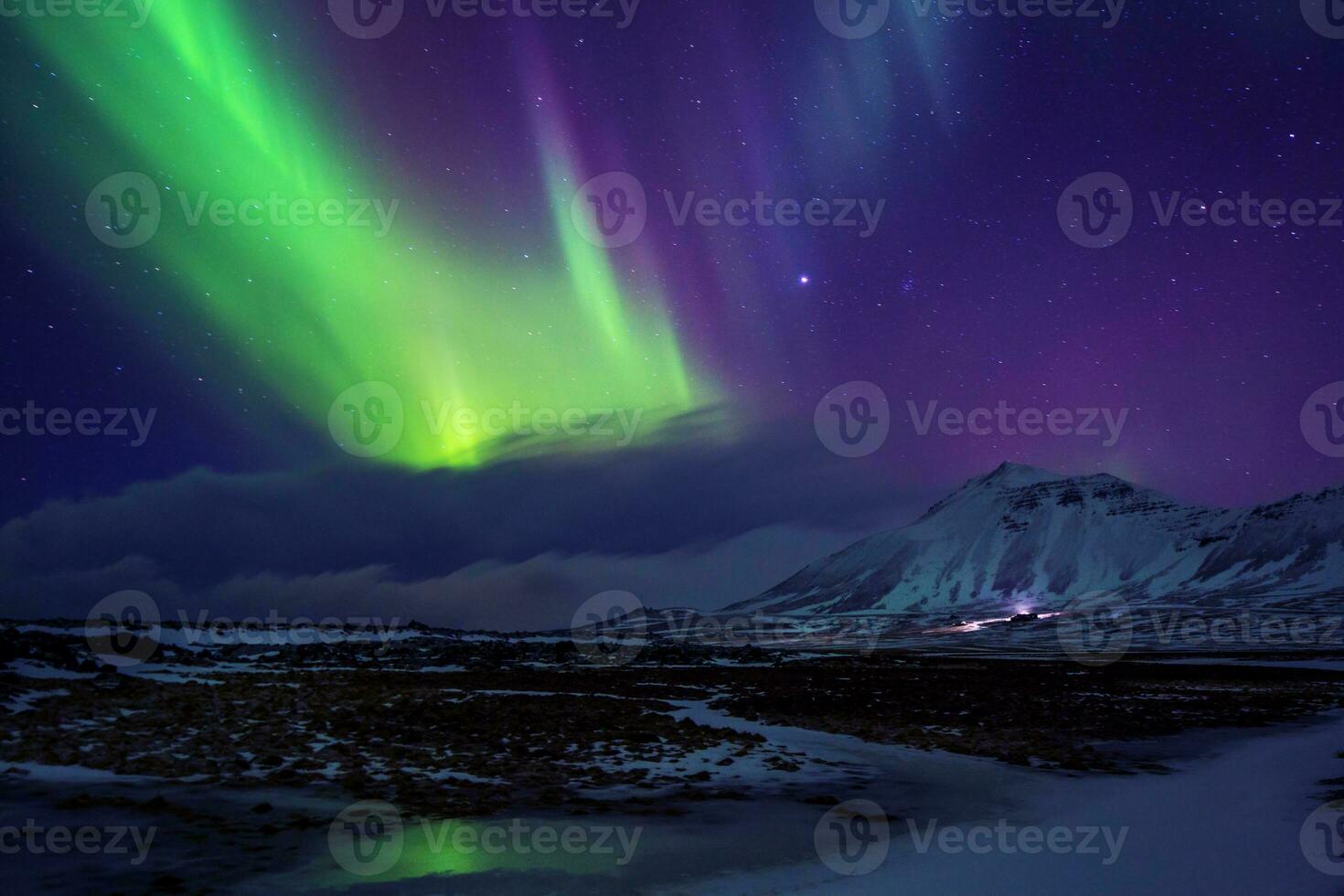 Iceland. Northern lights photo