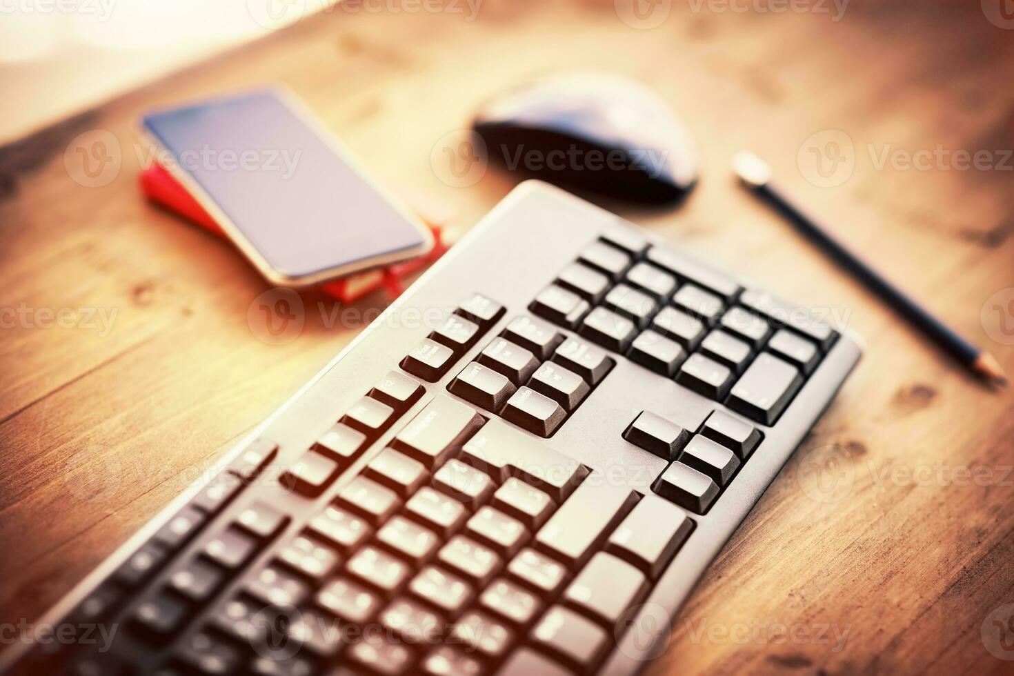 Desktop in the office photo