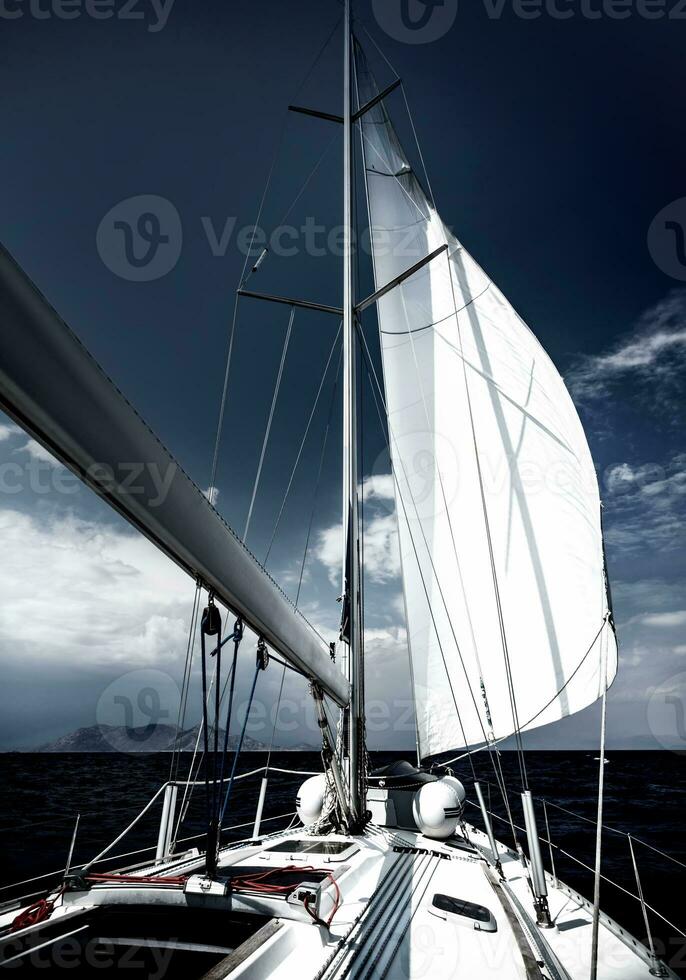 Luxury sail boat photo