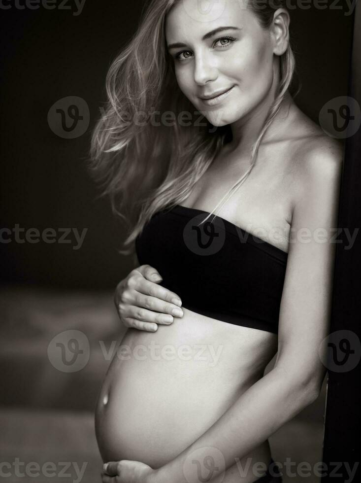 Beautiful pregnant woman photo