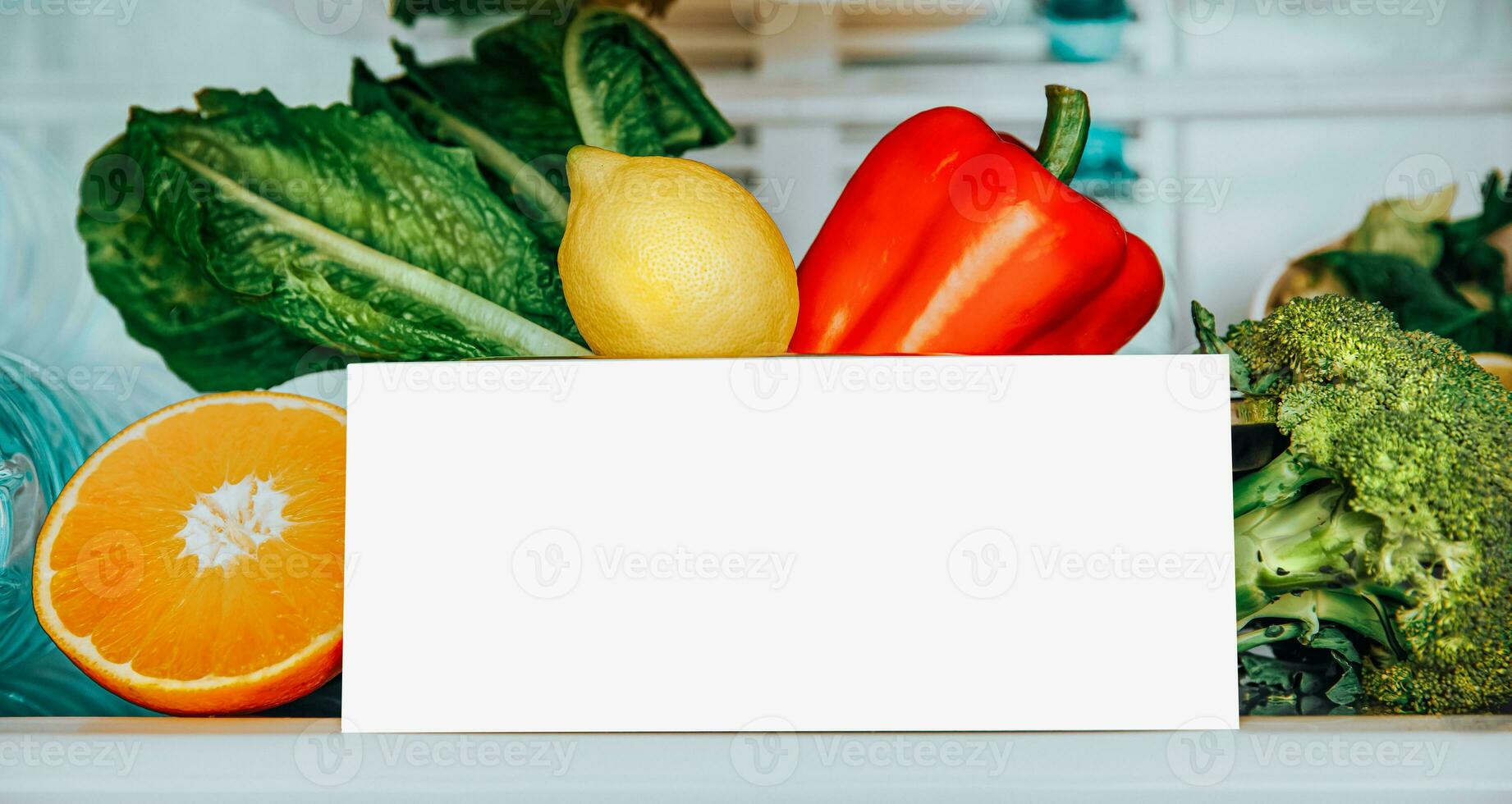 Shopping List for Fresh organic fruits and vegetables photo