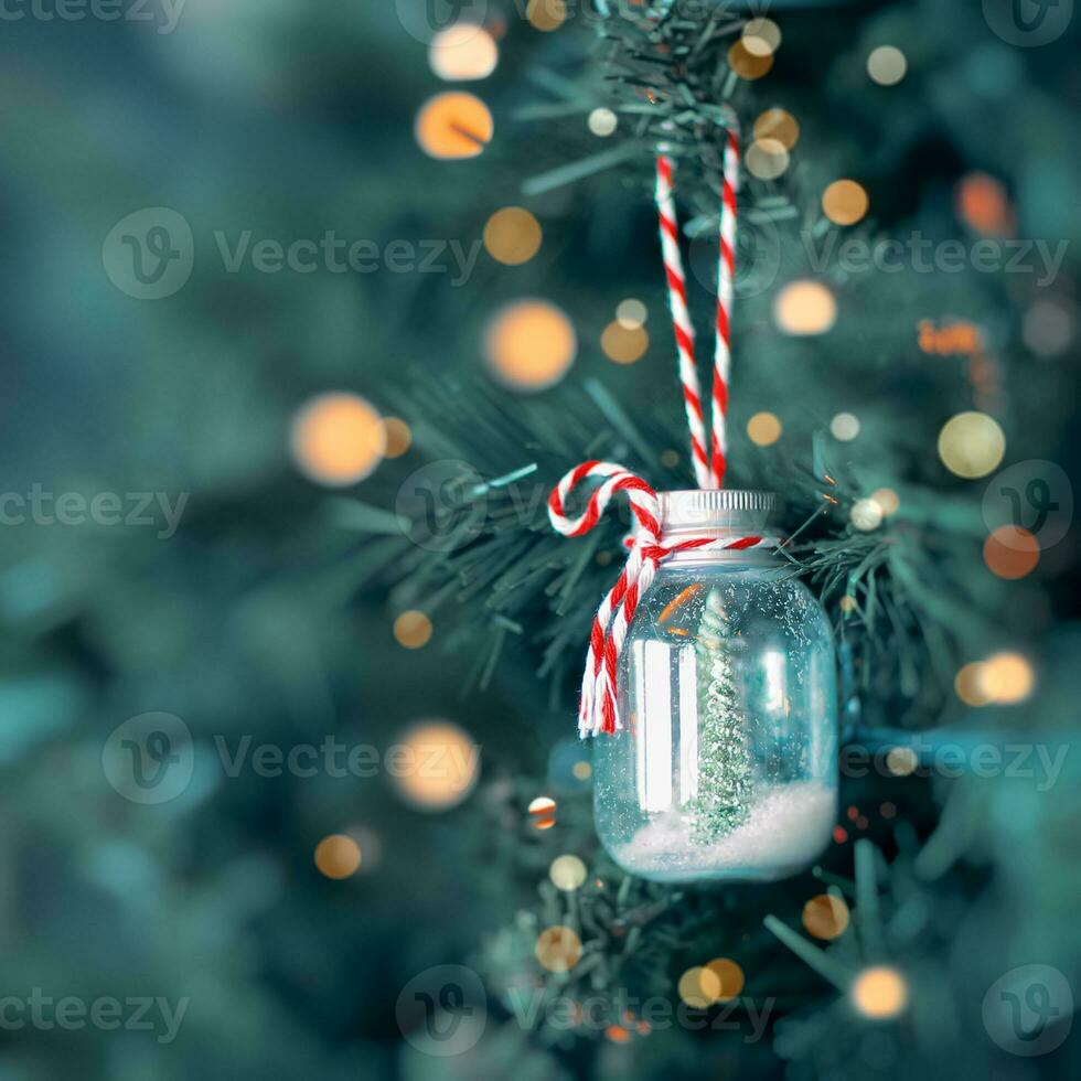 Festive Christmas decorations photo