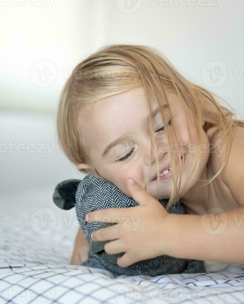 Cute baby boy with a sort toy photo