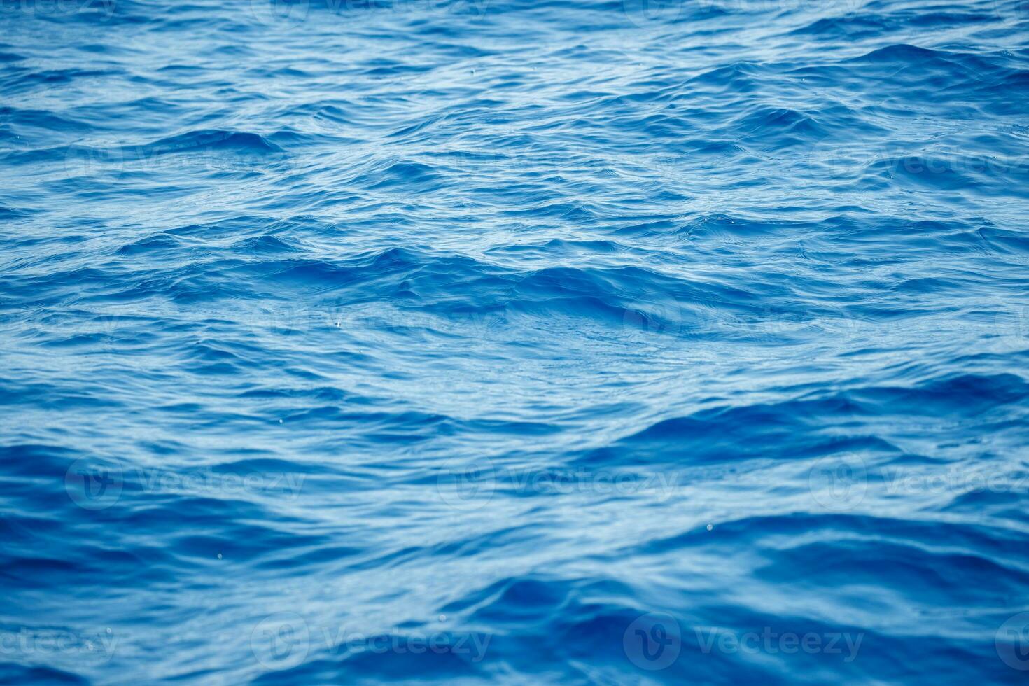 Abstract wavy blue water background photo