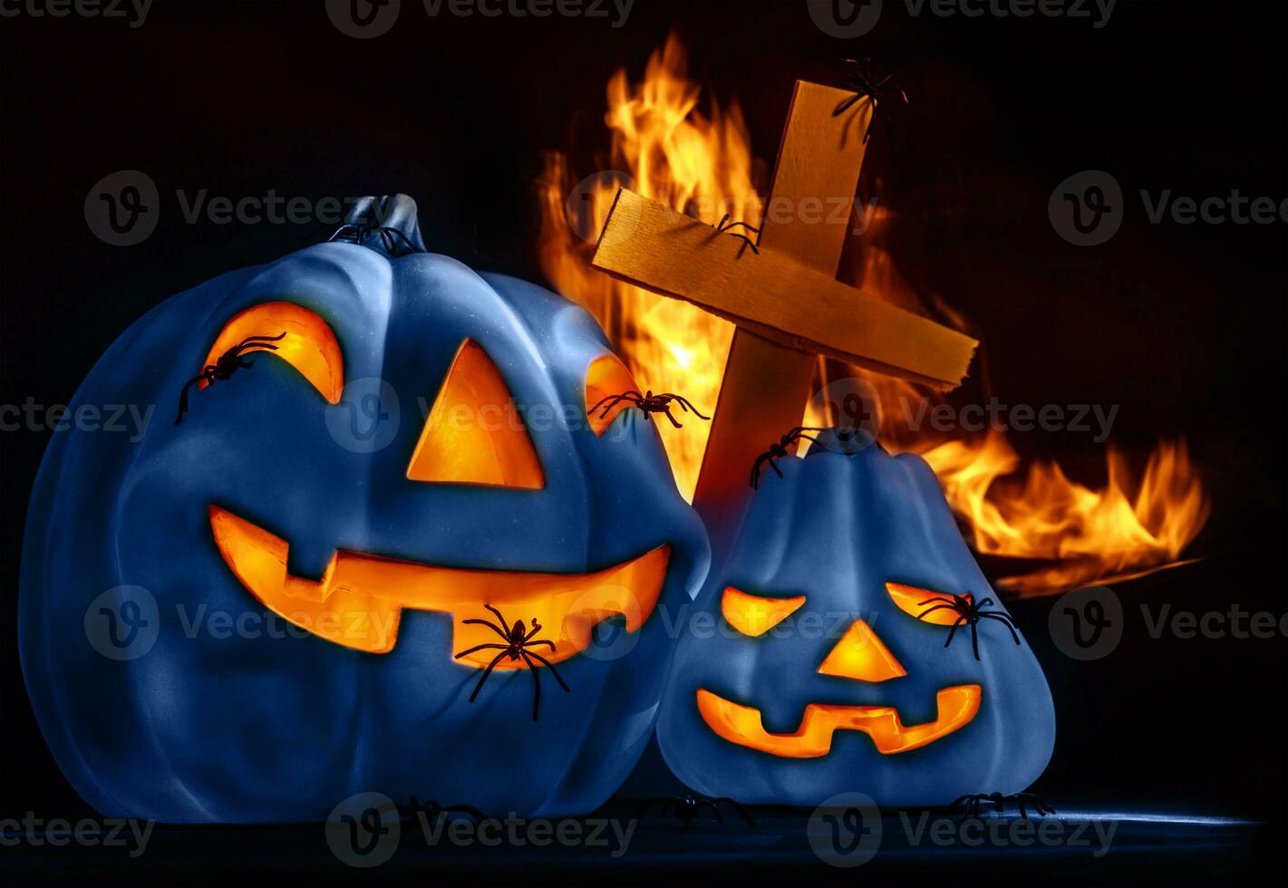 Traditional Halloween decorations photo