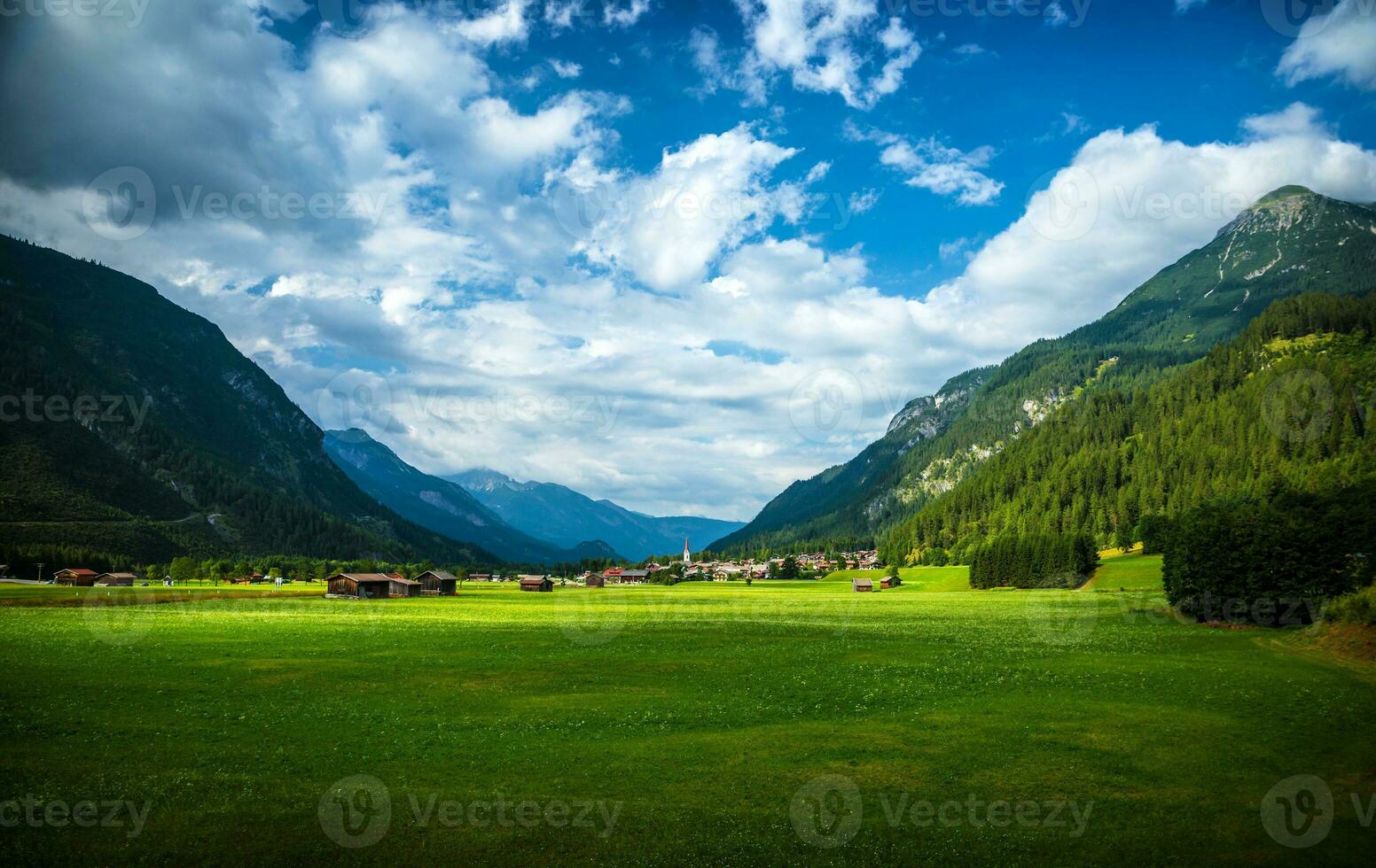 Village in the mountains photo