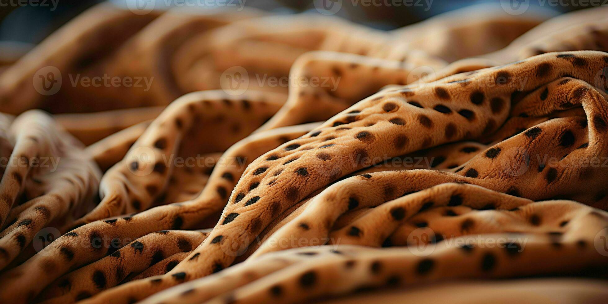 AI generated Leopard Fur Pattern Texture Background. Leopard Wool Fabric. Generative AI photo