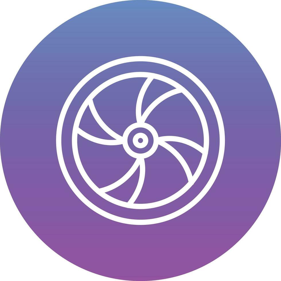 Wooden Wheel Vector Icon