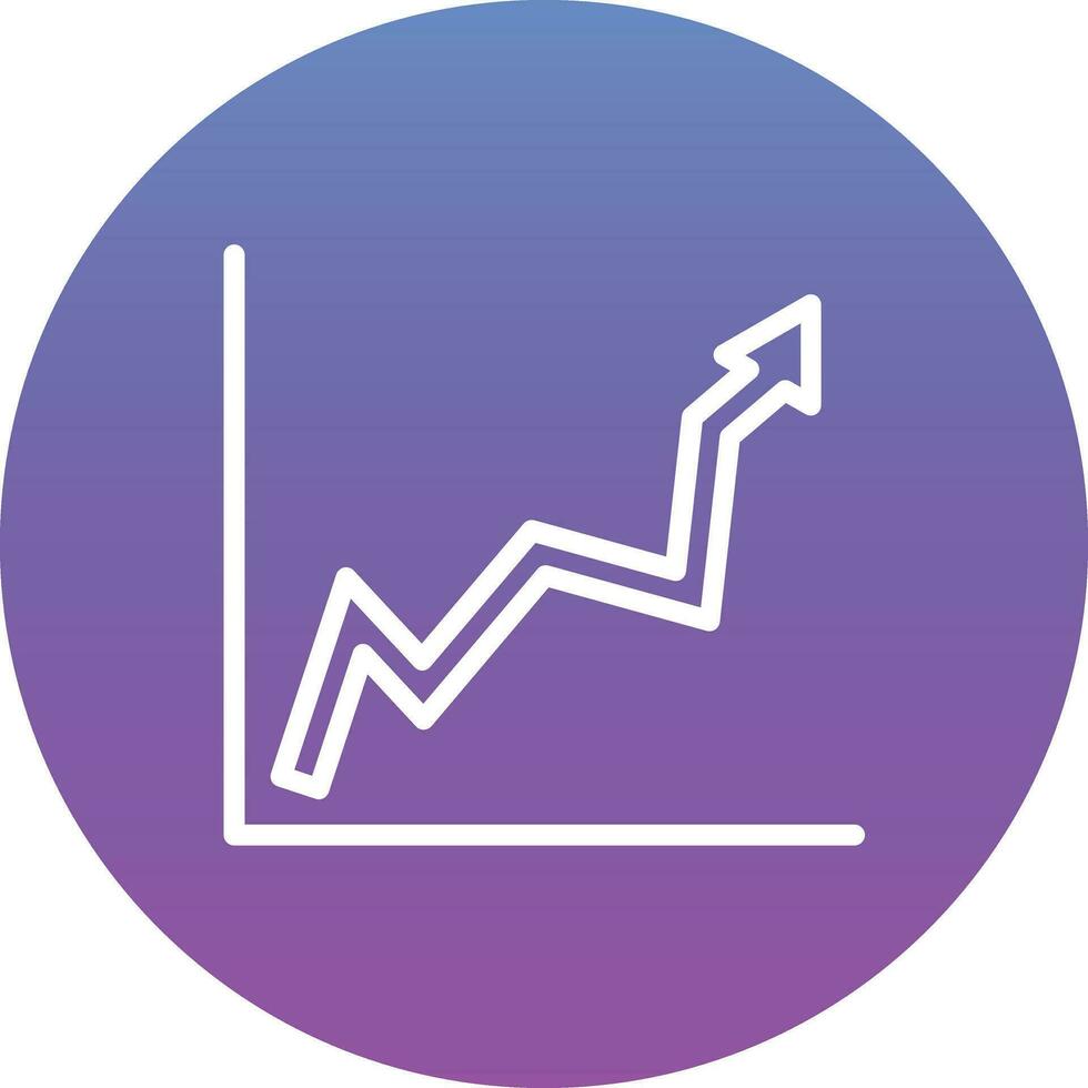 Upward Trend in Graph Vector Icon