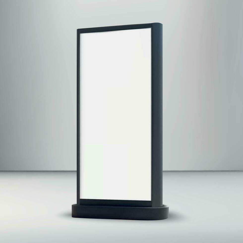 Empty Outdoor Advertising billboard mockup vector