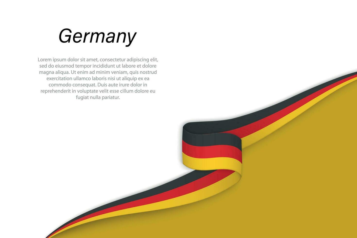 Wave flag of Germany with copyspace background vector