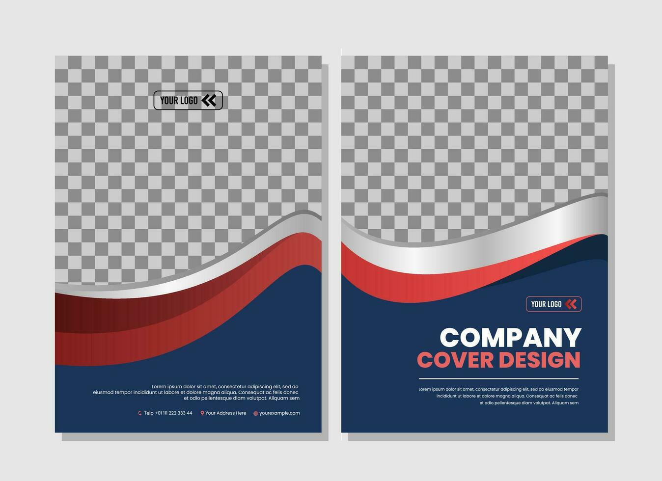 Company cover template design vector