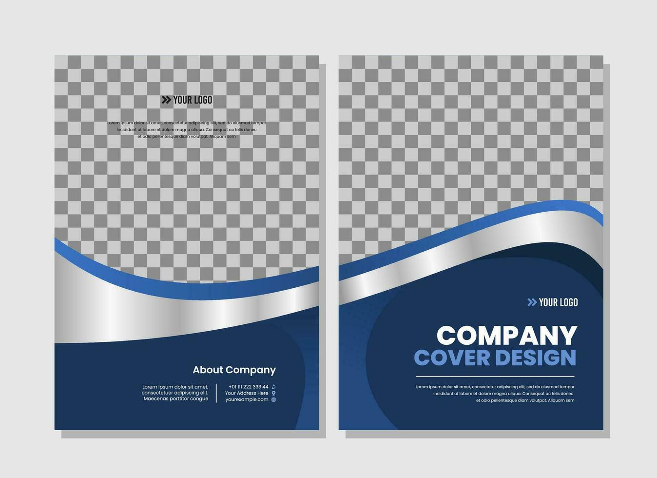 Company cover template design vector