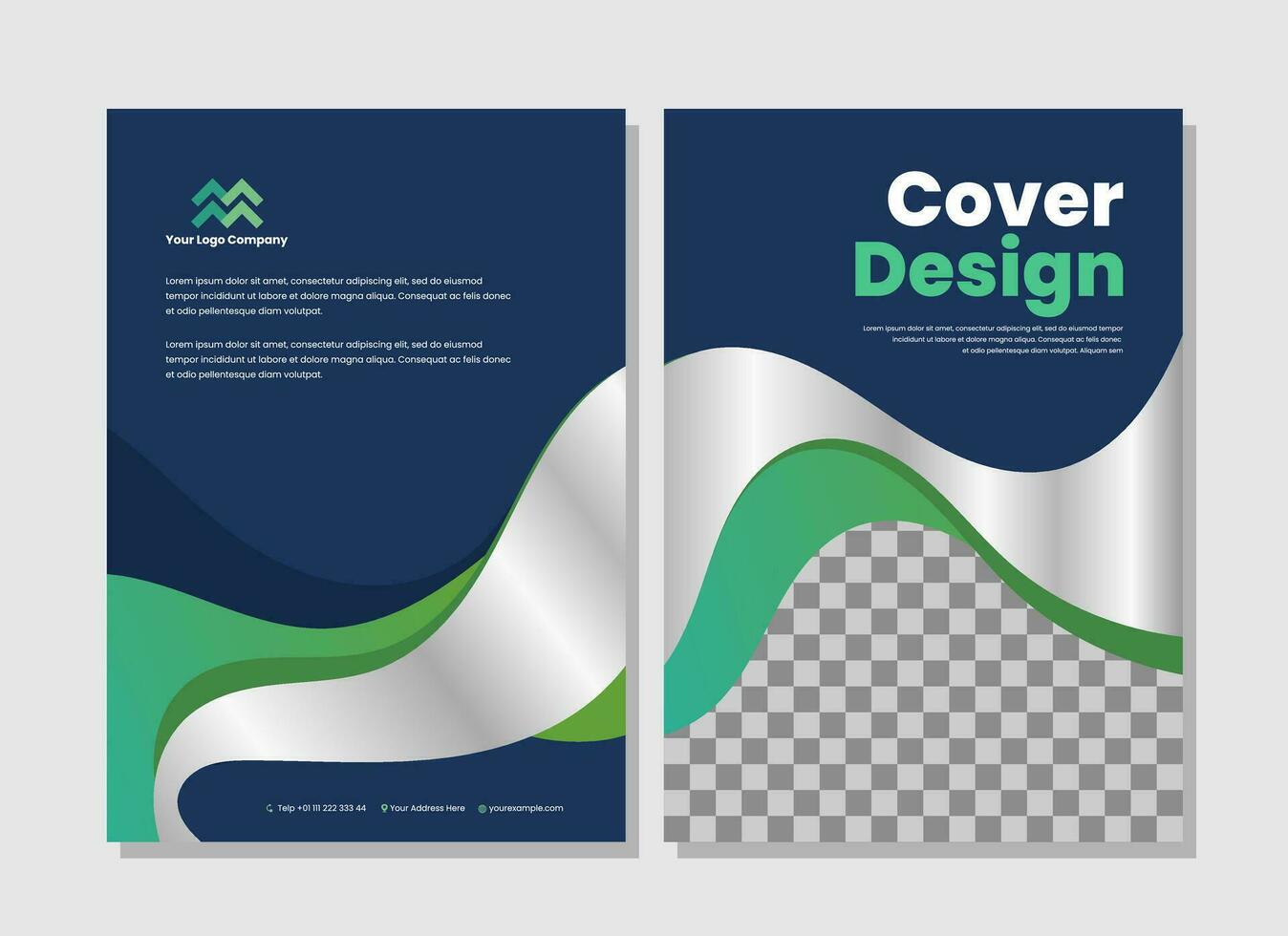 Company cover template design vector