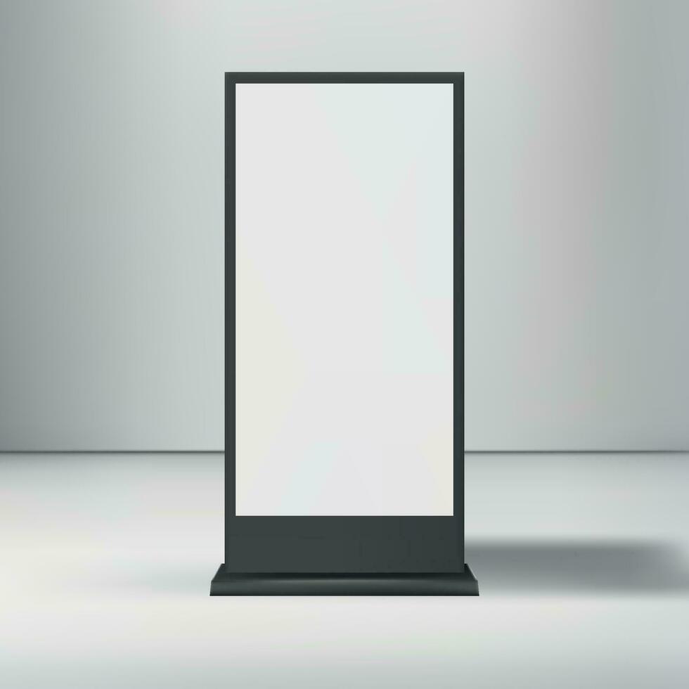 Empty Outdoor Advertising billboard mockup vector