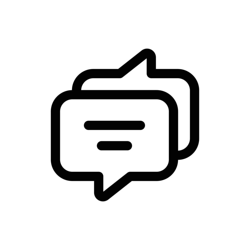 conversacion icono en de moda contorno estilo aislado en blanco antecedentes. conversacion silueta símbolo para tu sitio web diseño, logo, aplicación, ui vector ilustración, eps10.