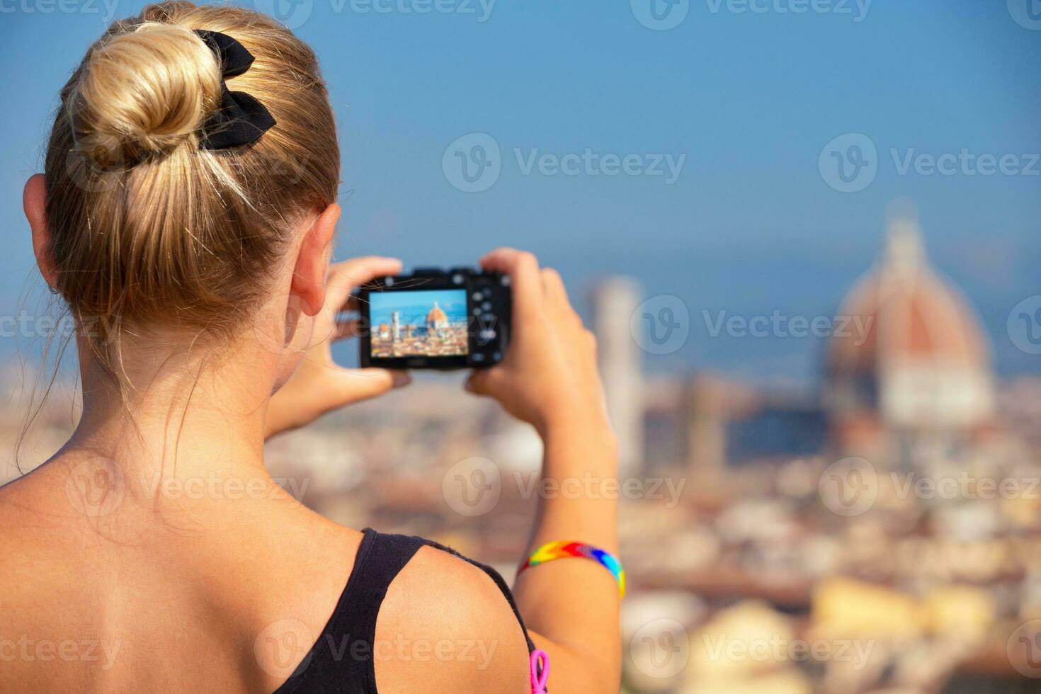 Photographing beautiful view photo