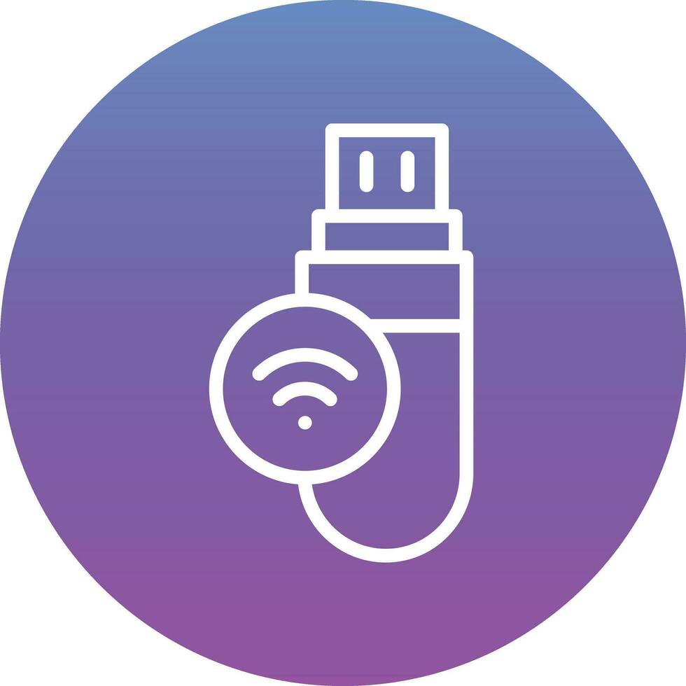 USB Wifi Vector Icon